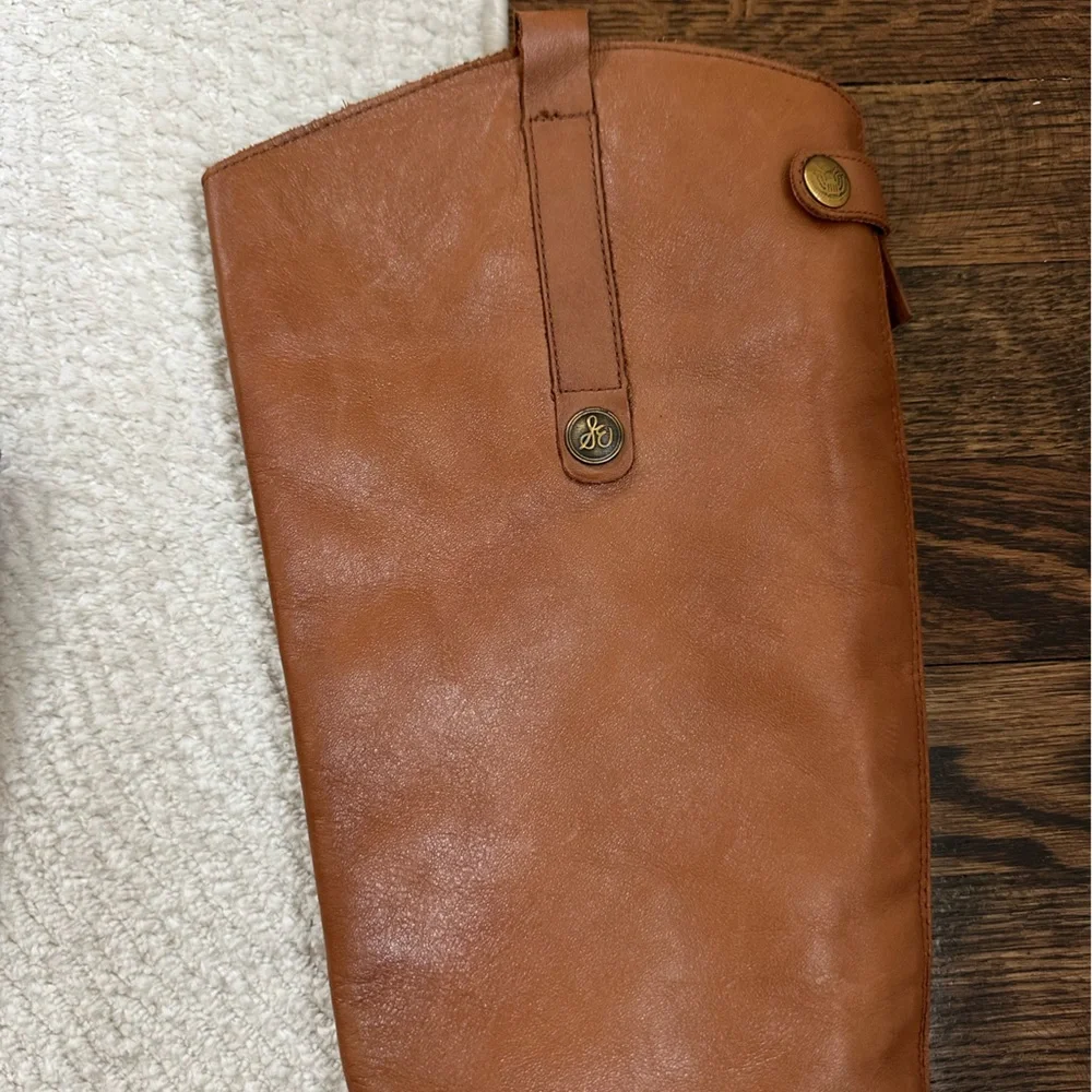 Sam Edelman Tall Leather Over-the-Knee Boots in Cognac Brown